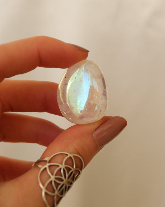 Angel aura quartz tumblestone